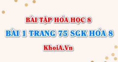 Bài 1 trang 75 SGK Hóa 8: Cách tính khối lượng và thể tích theo phương trình hóa học